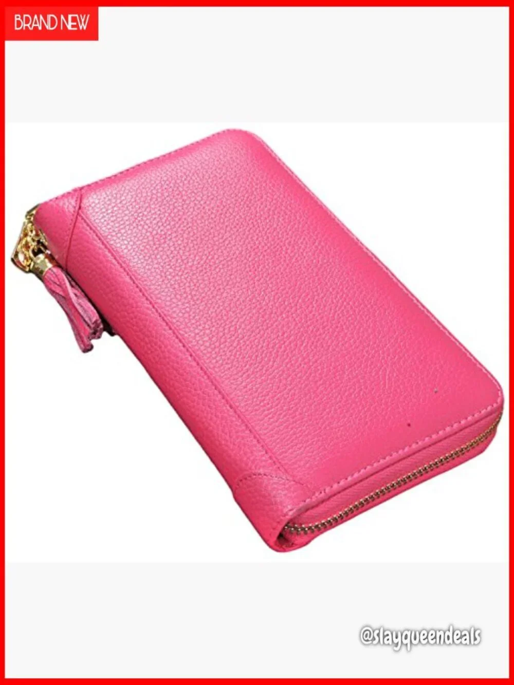 Leather RFID Blocking Card Holder Wallet with 60 Slots Zipper Case